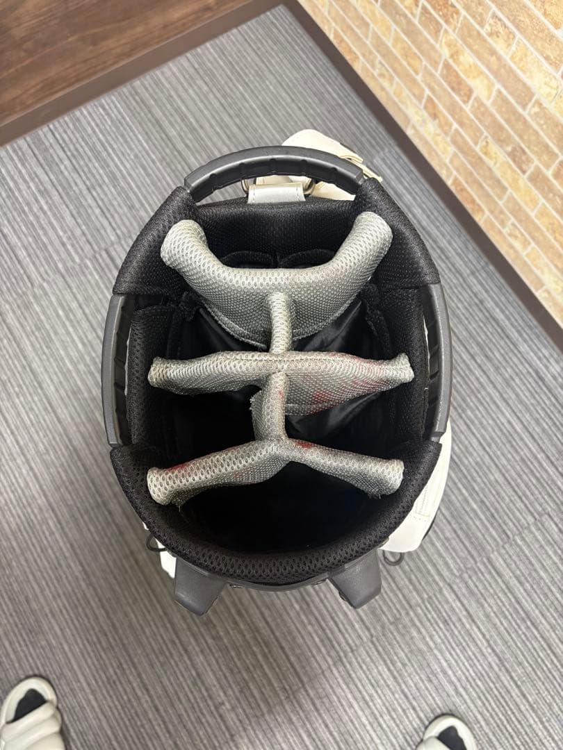 【最終セール】PRGR キャディバッグ ホワイト/イエロー