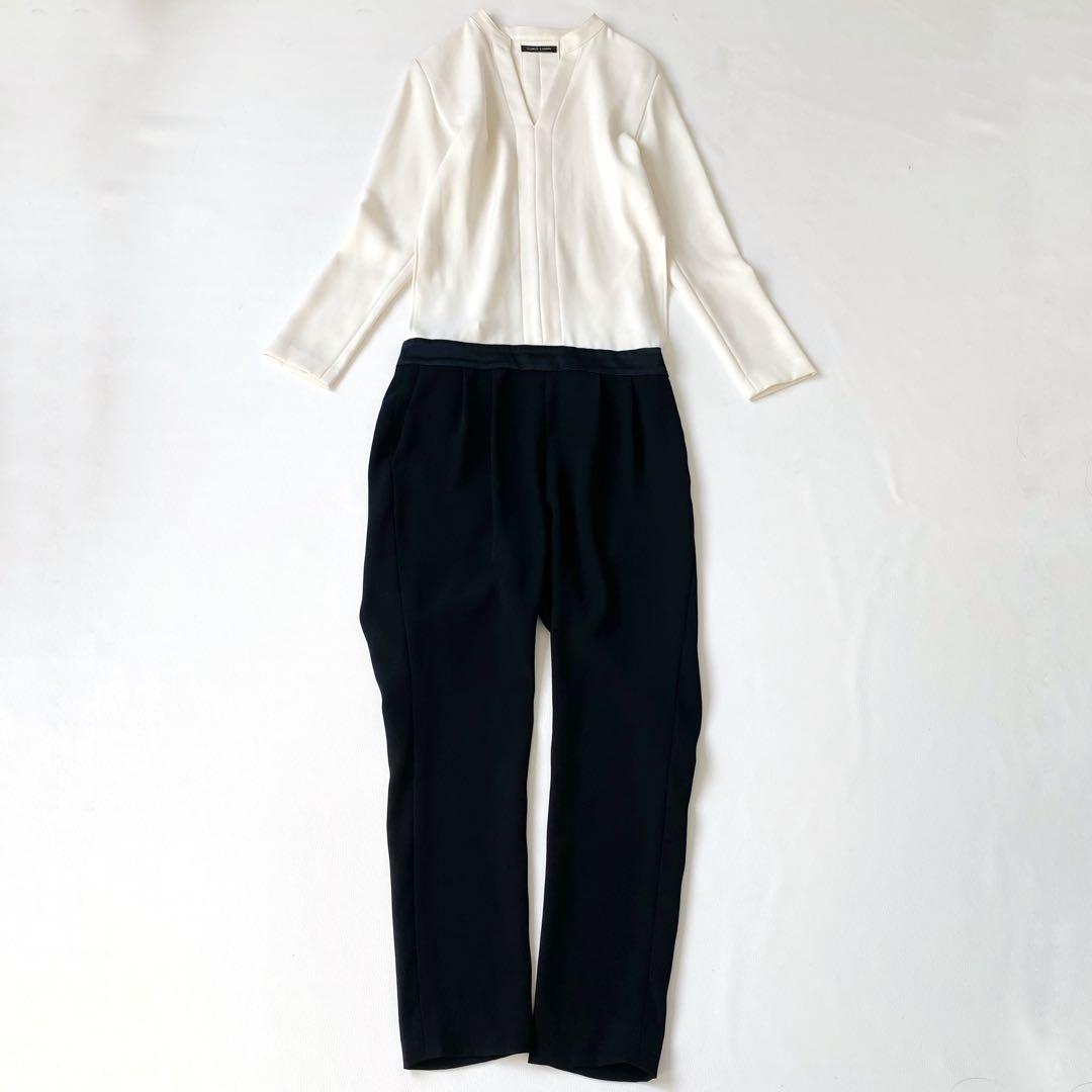 美品　とろみ感有　ヨーコチャン　オールインワン ジャンプスーツ バックスリット