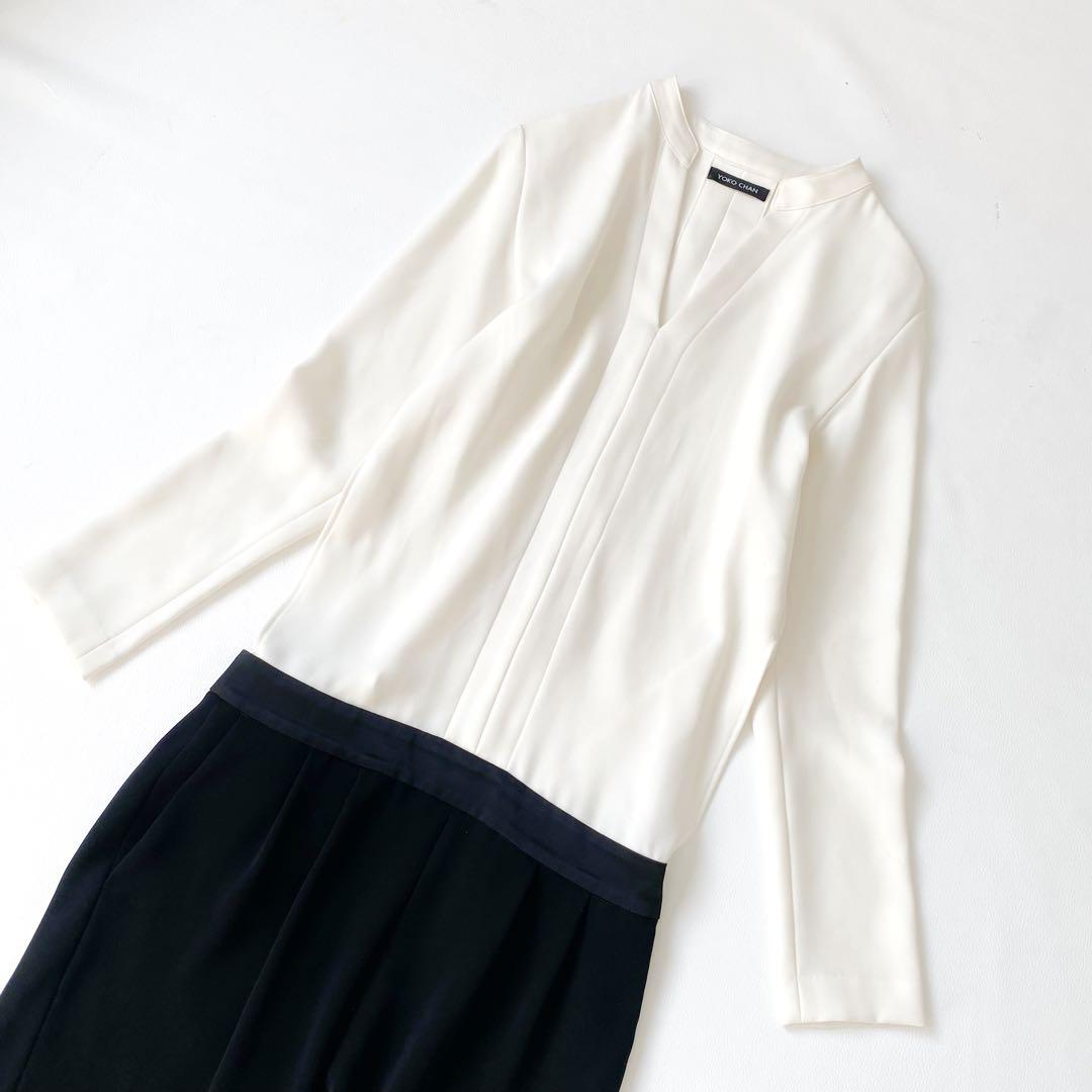 美品　とろみ感有　ヨーコチャン　オールインワン ジャンプスーツ バックスリット