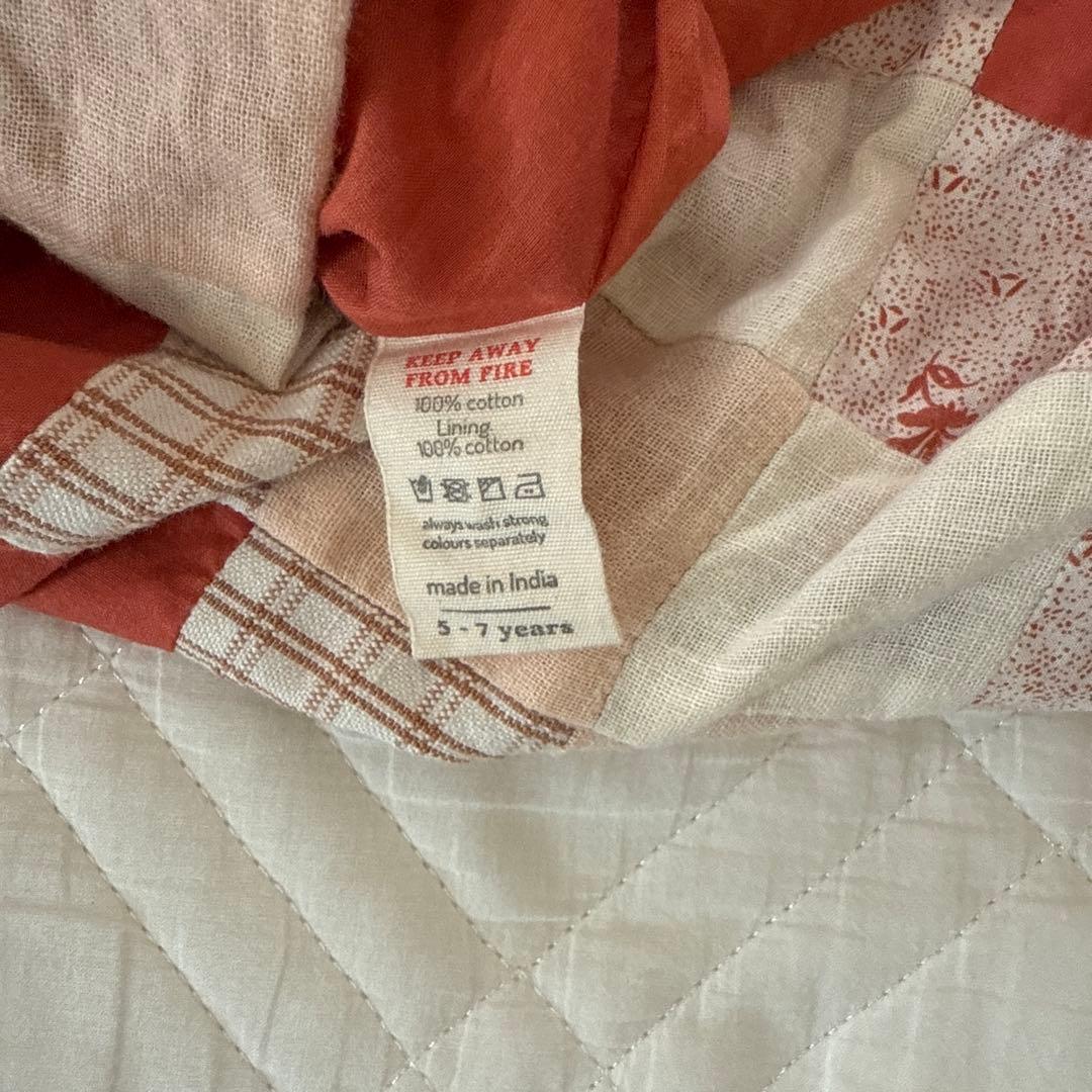 apolina パッチワーク　ワンピース 5-7Y