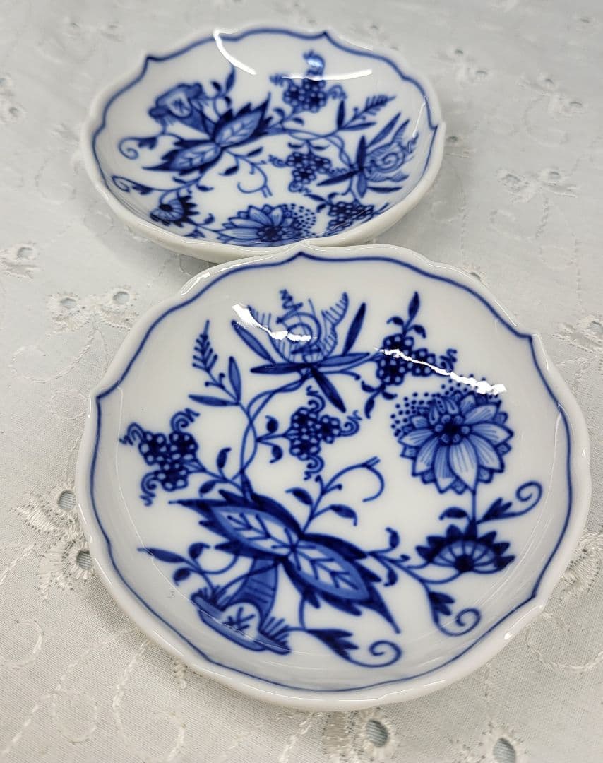 2枚✨希少✨未使用✨マイセン ブルーオニオン 豆皿 ミニプレート バタープレート