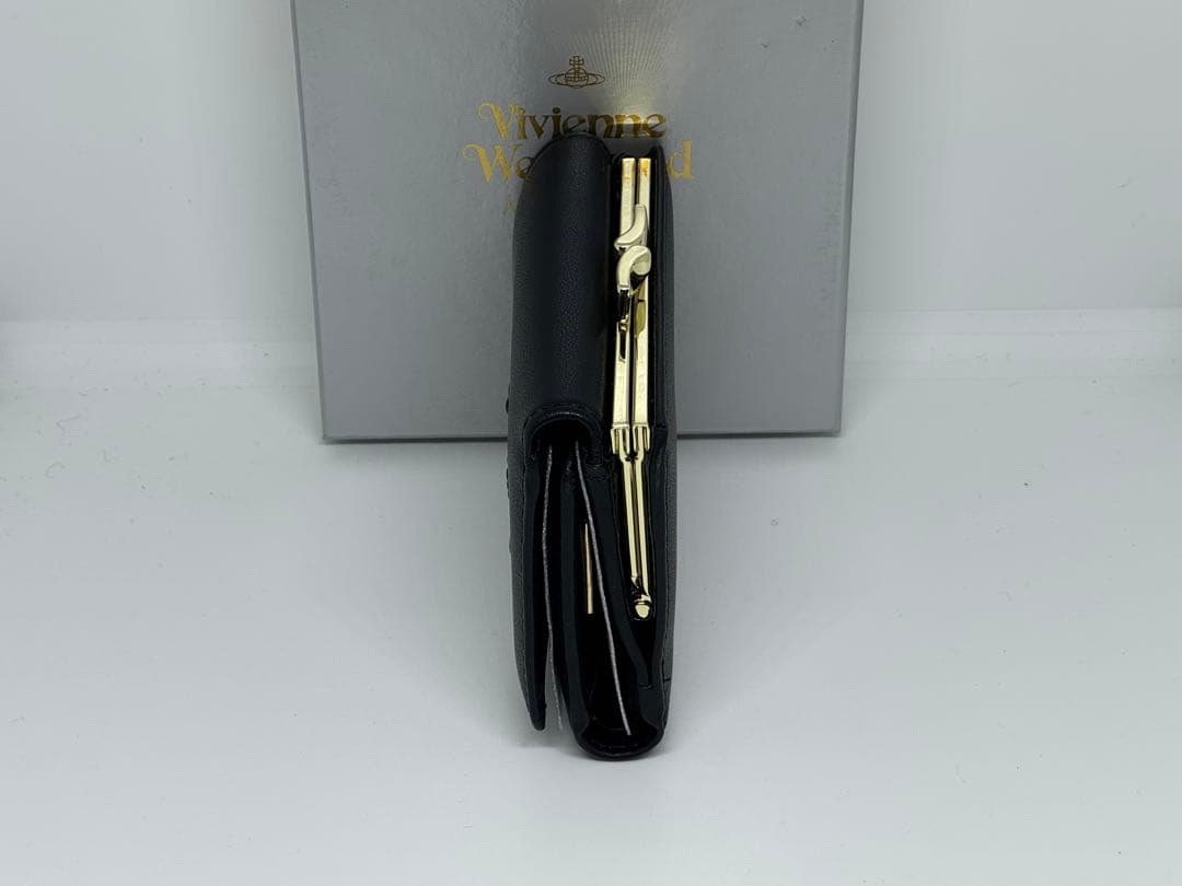 【新品未使用】Vivienne Westwood 黒 三つ折り財布