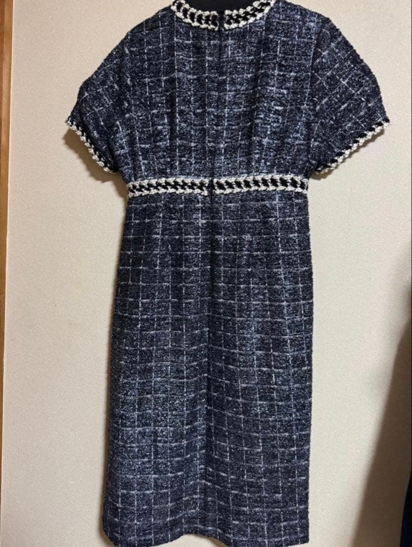 【LEJA】ツイード柄ドレス