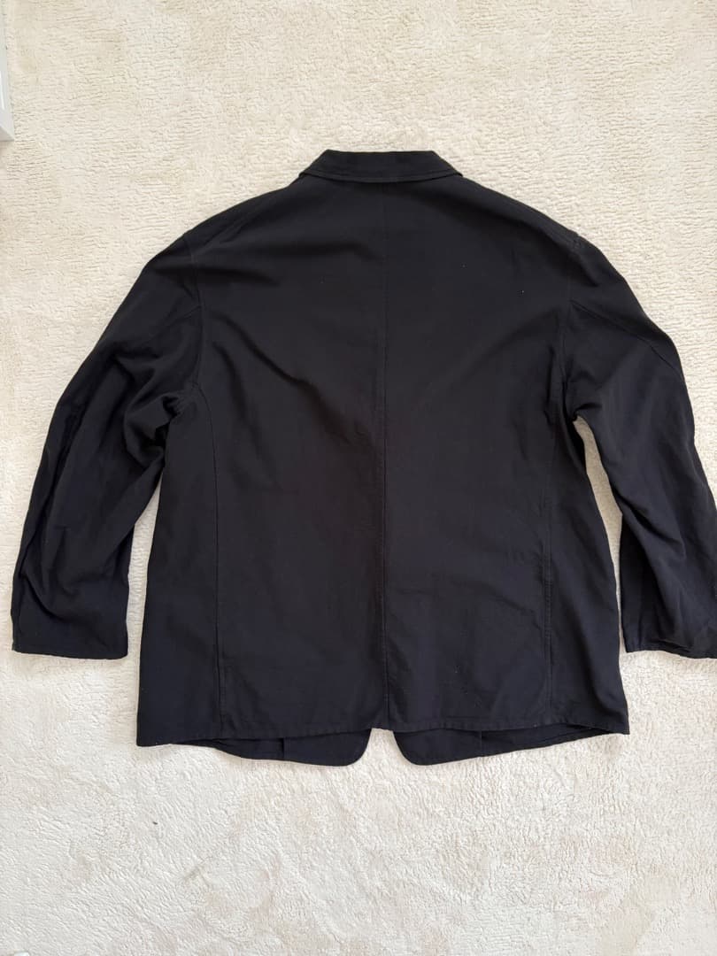 コットンダックスジャケット　COMOLI　B01-01006　黒　サイズ3