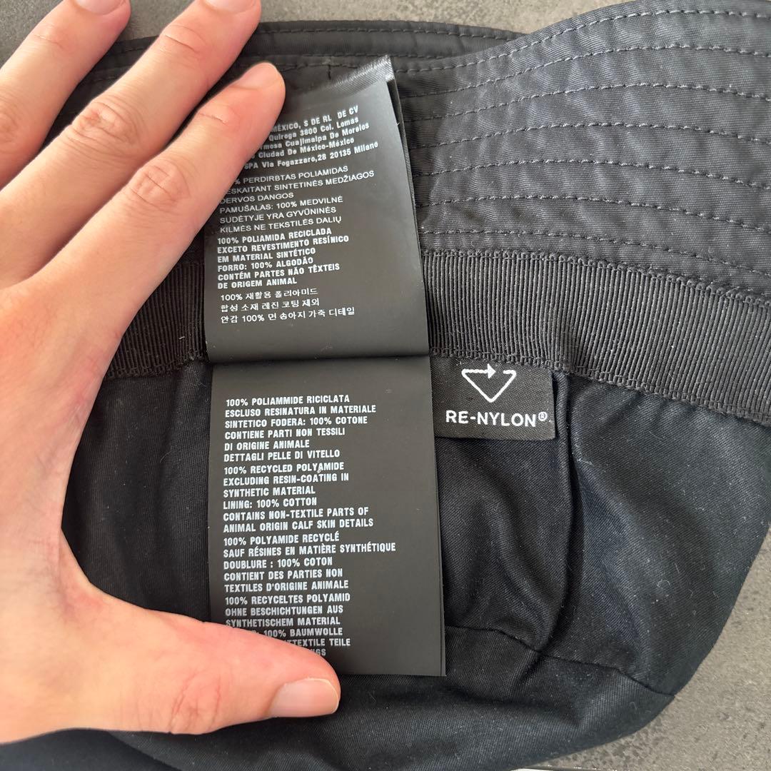 美品　サイズXL PRADA バケットハット ブラック Lサイズ