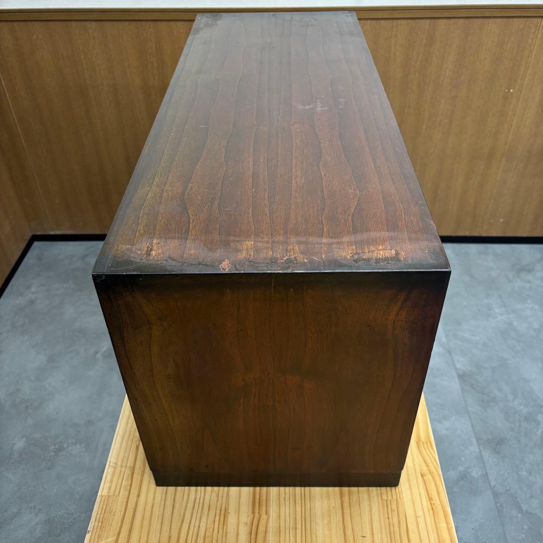 木製　李朝家具 サイドボード 時代箪笥 錠前 キャビネット