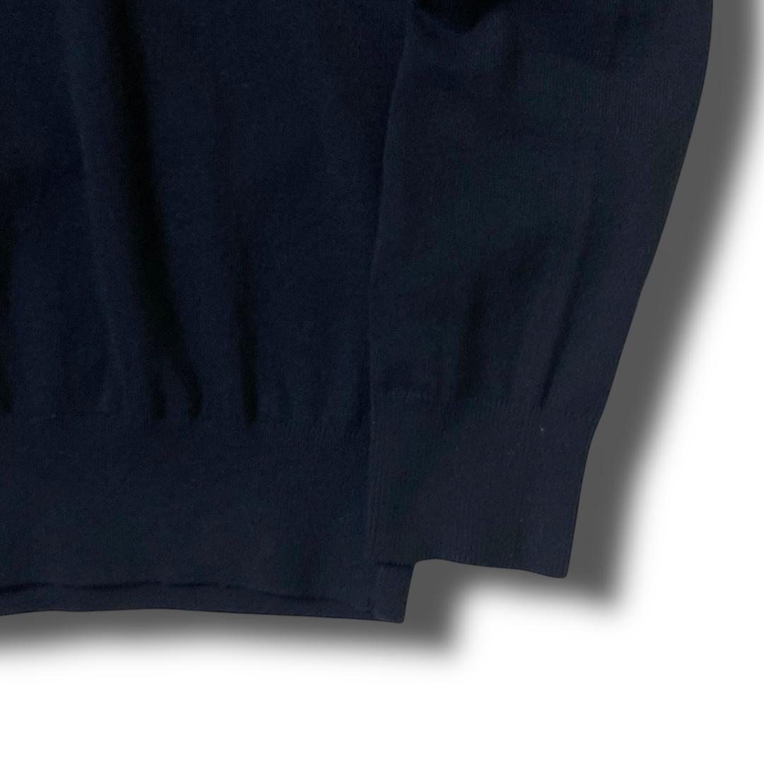 0 パーリーゲイツ 定価1.9万 抗菌 ビッグロゴ タートルネック 長袖 ニット