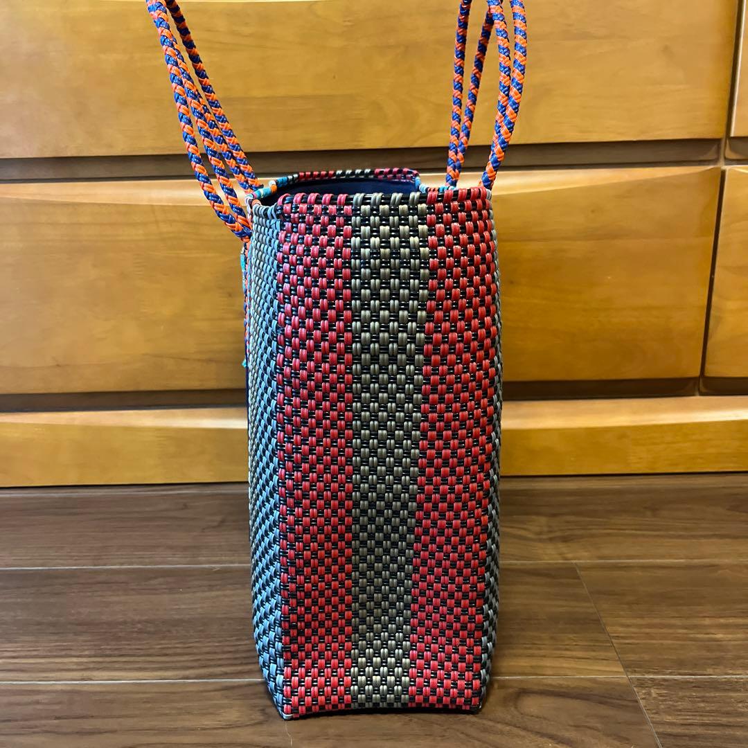 【即購入可能 新品】　メルカドバッグ　メキシコ　オアハカ産　Mサイズ　カゴバッグ