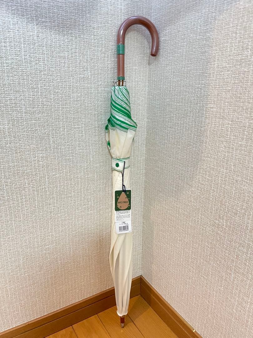 【新品•未使用】ポロ ラルフ ローレン 雨傘　長傘 C0撥水　オフホワイト