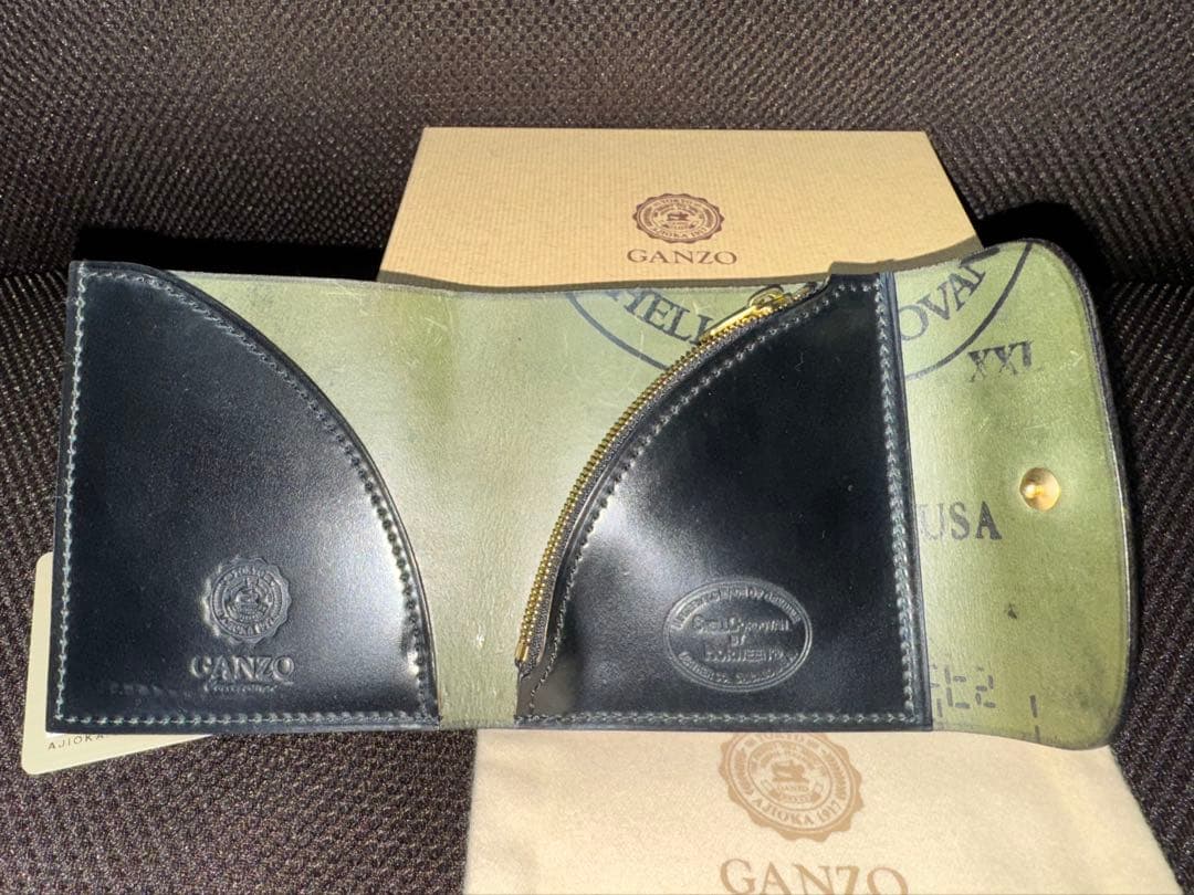 ganzo本店限定　エンカウントウォレット　コードバン