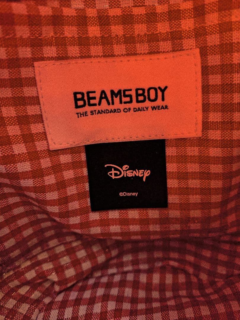 美品ビームスボーイ　ミニーマウス刺繍かごバッグ