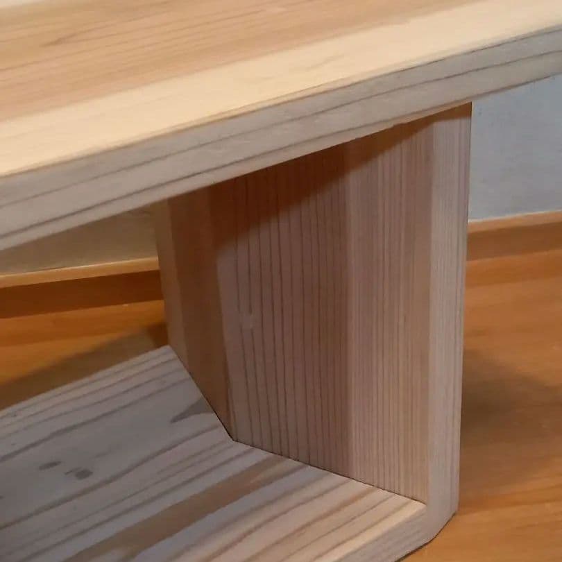 一点モノ　国産杉無節材使用　二刀流ベンチORテーブル