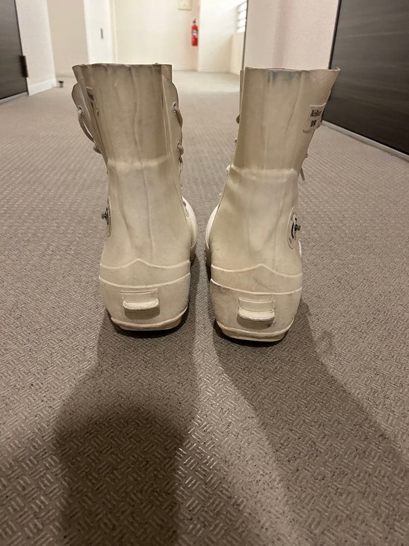 バニーブーツ　ミッキーブーツ　白　ホワイト