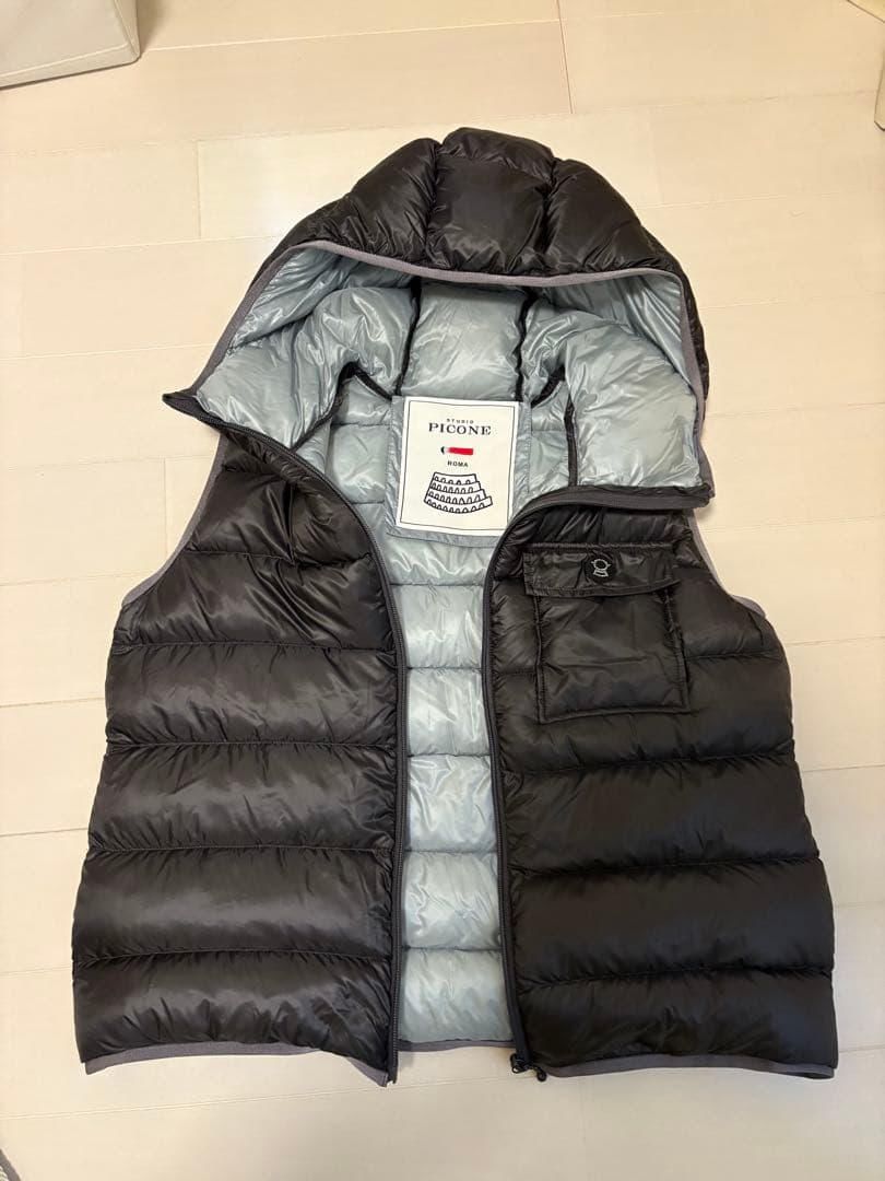 ダウンベスト スタジオピッコーネ レディース グレー　ピッコーネ