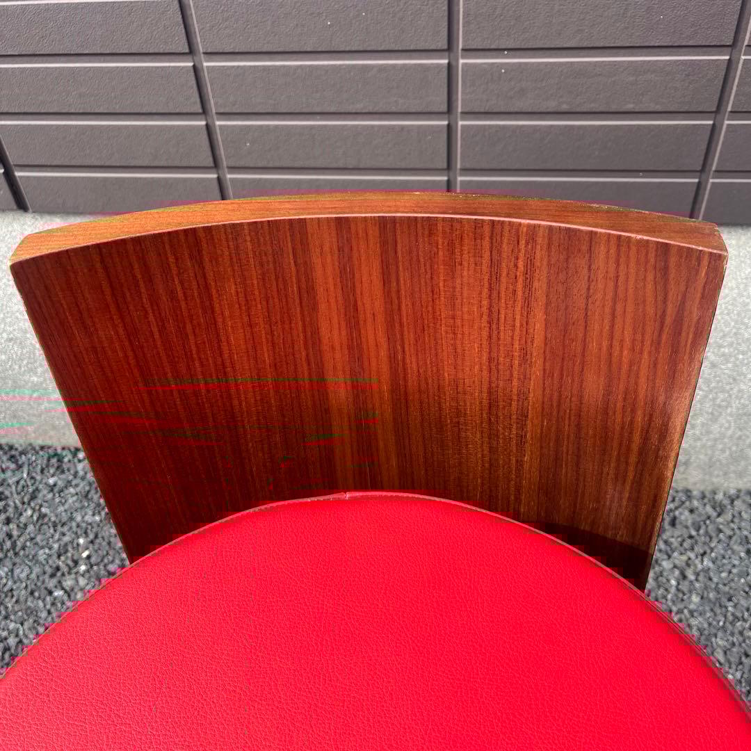 ★ポルトローナフラウ★ 赤　本革　スツール　カウンターチェア　ルスピーゲ