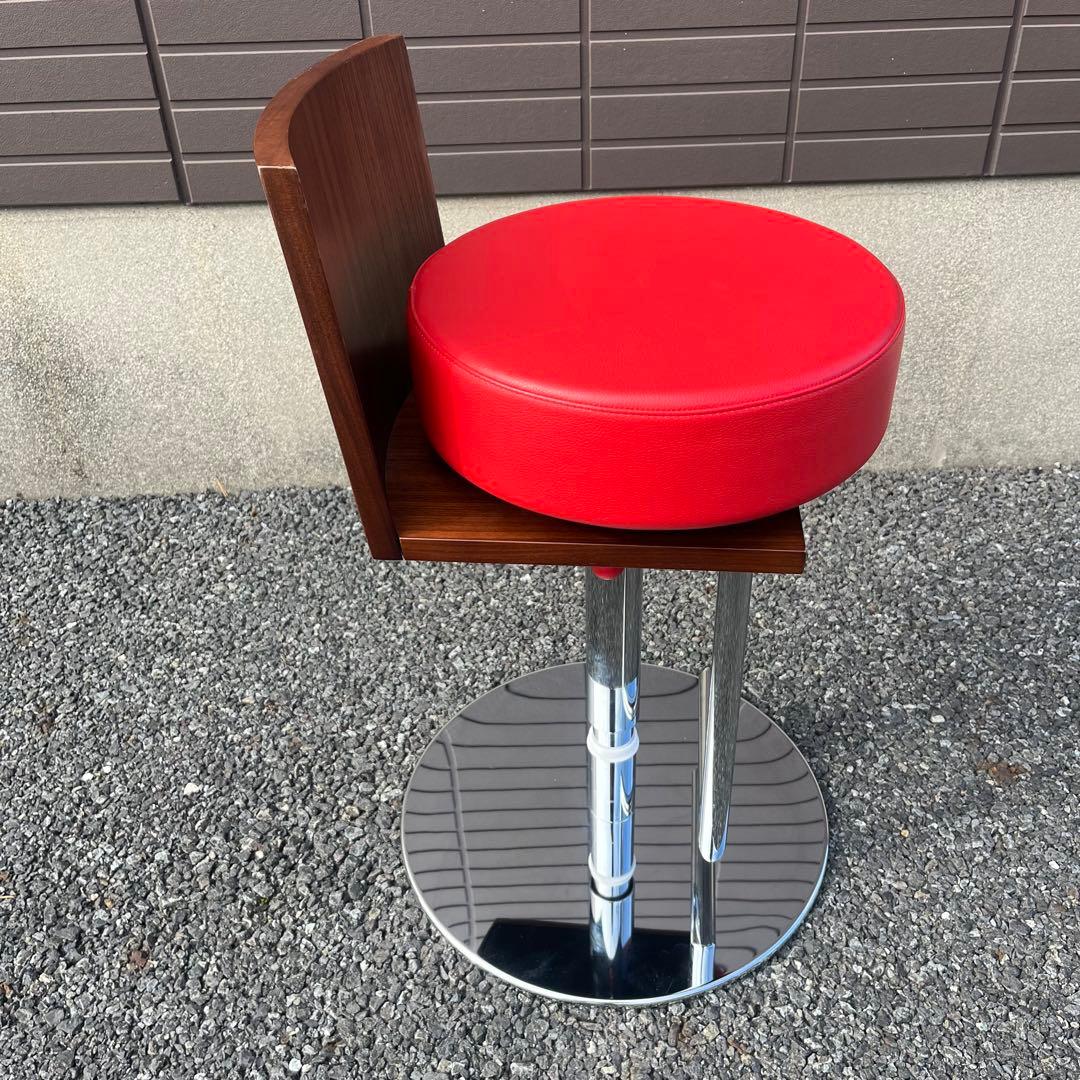 ★ポルトローナフラウ★ 赤　本革　スツール　カウンターチェア　ルスピーゲ