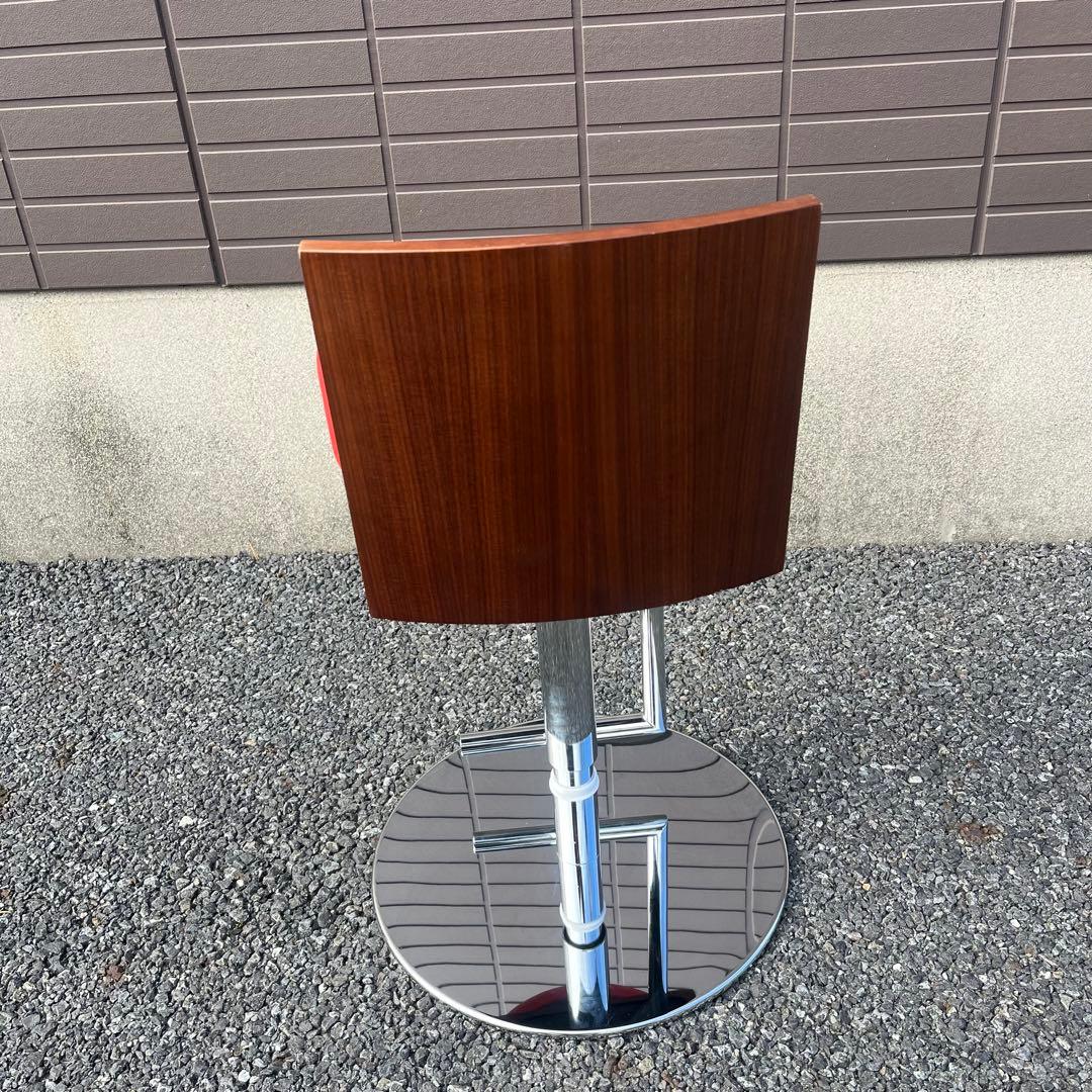 ★ポルトローナフラウ★ 赤　本革　スツール　カウンターチェア　ルスピーゲ