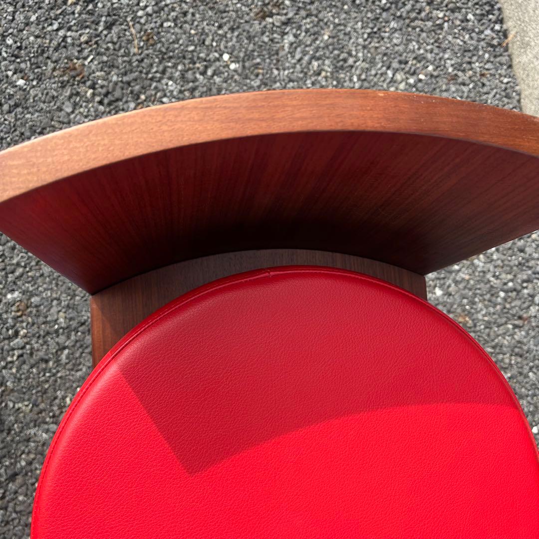 ★ポルトローナフラウ★ 赤　本革　スツール　カウンターチェア　ルスピーゲ