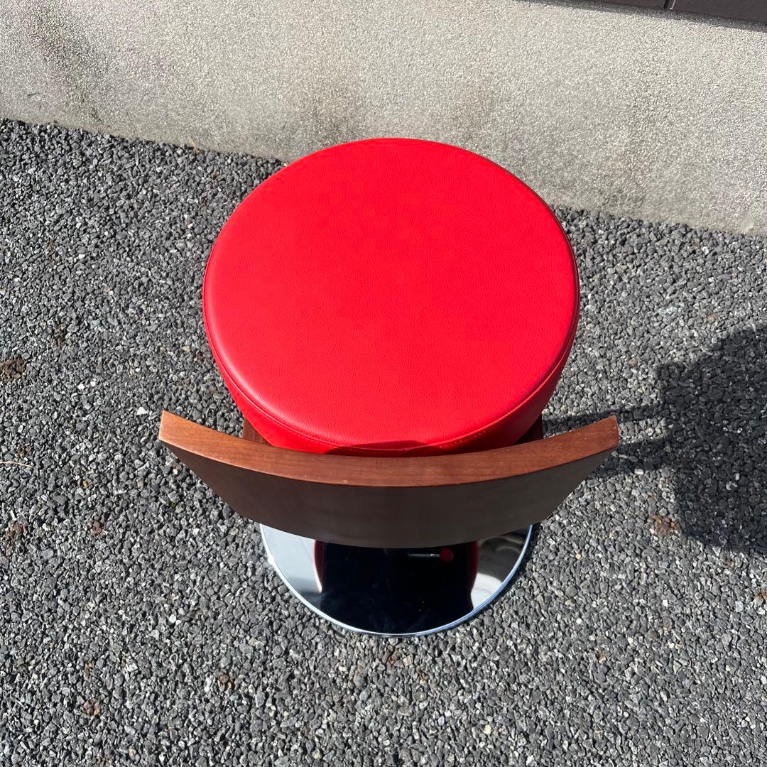 ★ポルトローナフラウ★ 赤　本革　スツール　カウンターチェア　ルスピーゲ