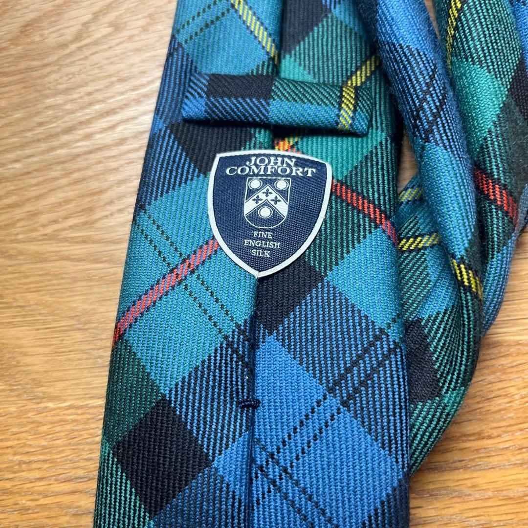 JOHN COMFORT チェック柄 ネクタイ