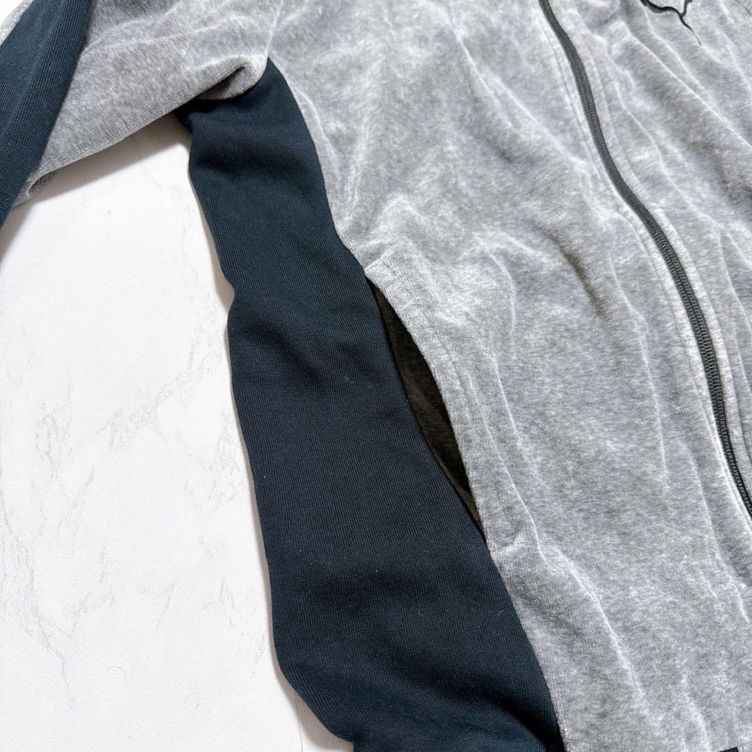 プーマ ベロアジャージ上下セットアップMサイズ グレー色