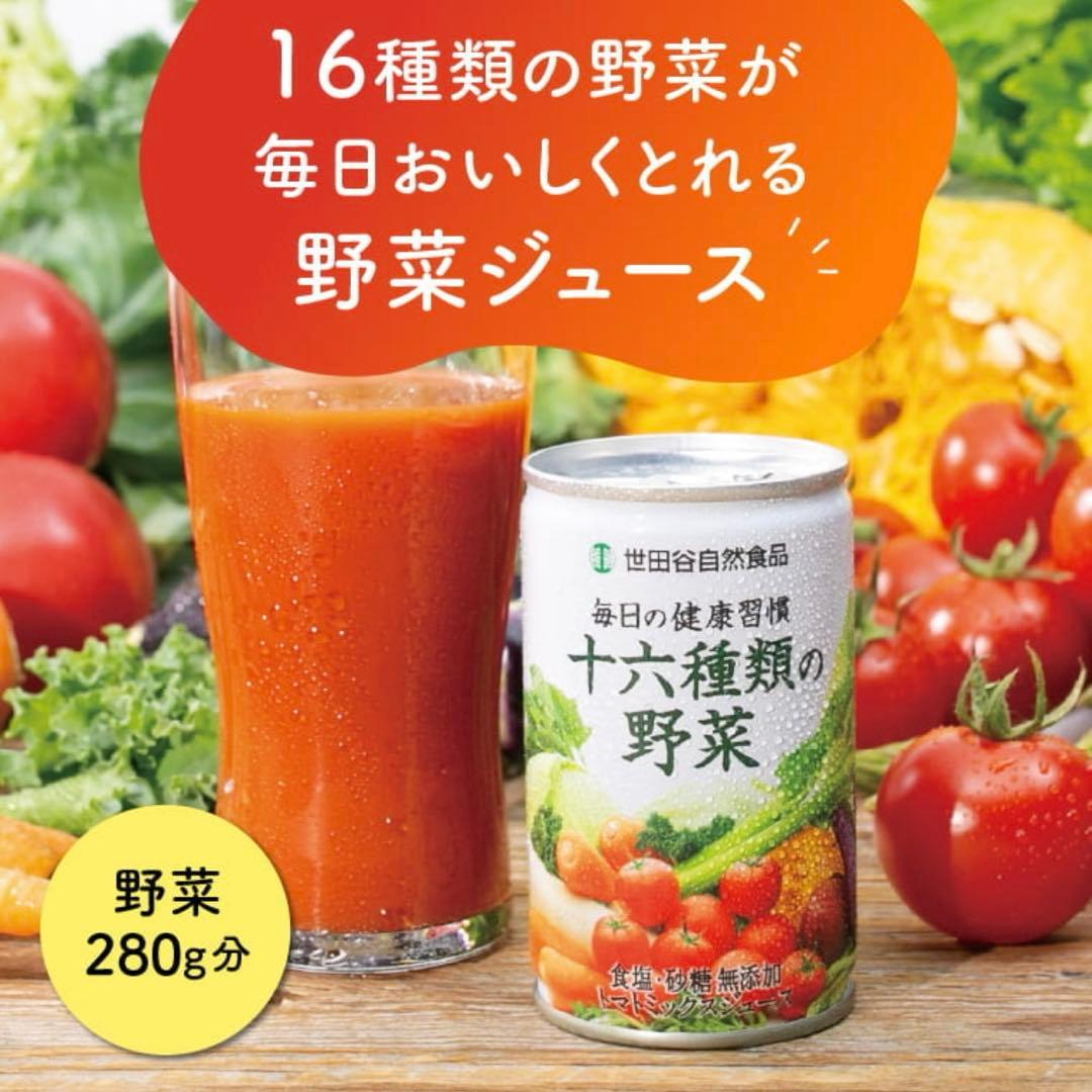 世田谷自然食品　十六種類の野菜ジュース　60本（2ケース）