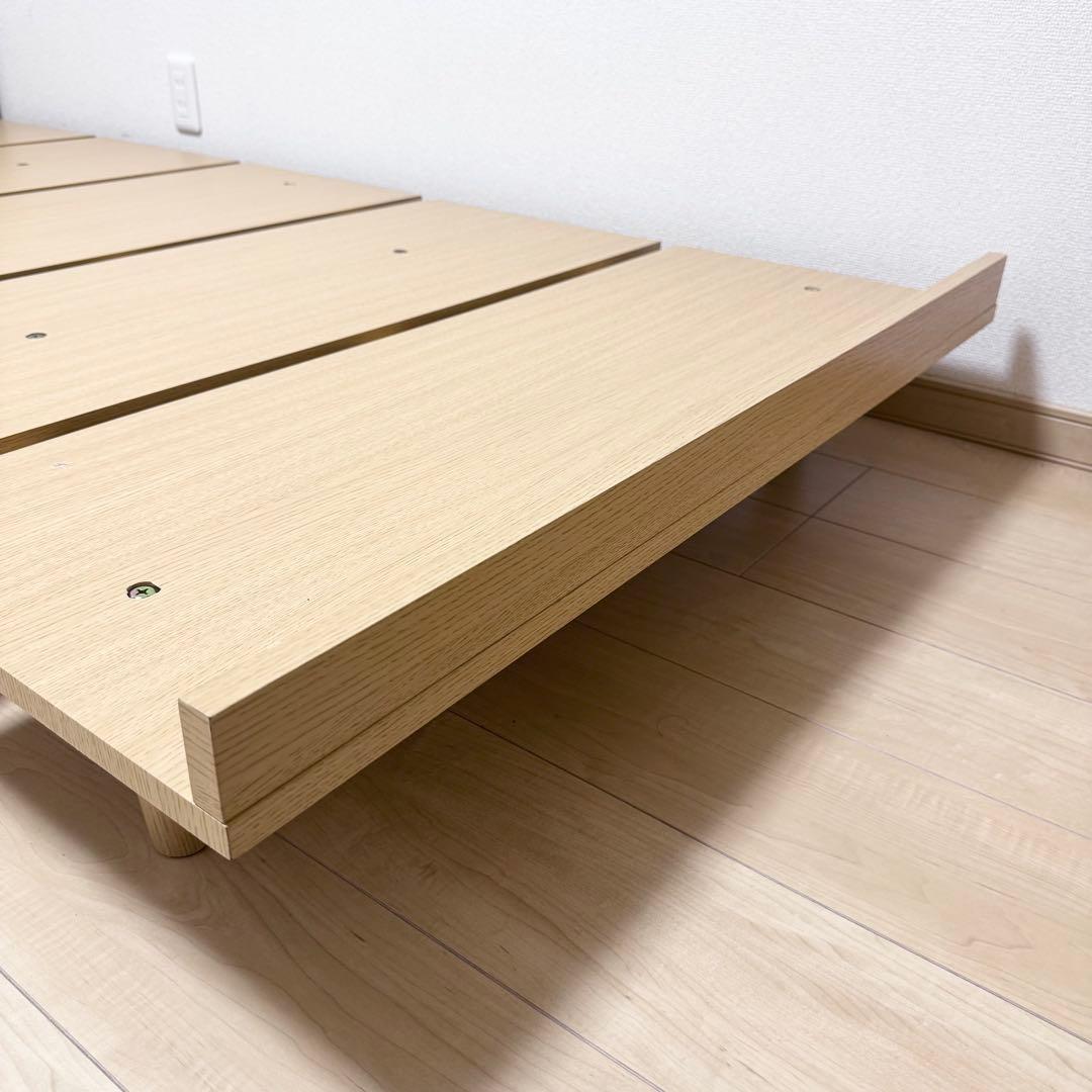 【送料無料✨】北欧ローベッドフレーム シングル コンセント付 簡単組立