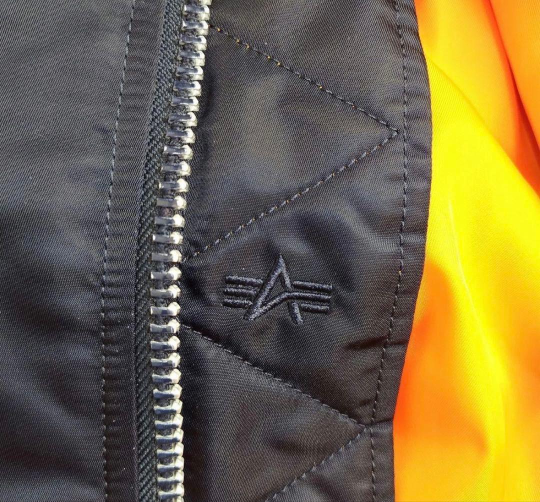 【超美品】ALPHA現行タグMA-1 フライトジャケットネイビーSサイズ