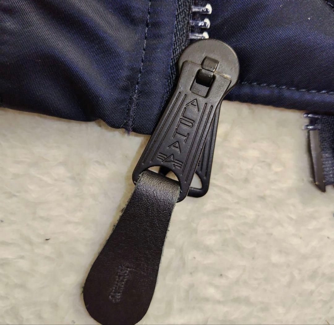 【超美品】ALPHA現行タグMA-1 フライトジャケットネイビーSサイズ