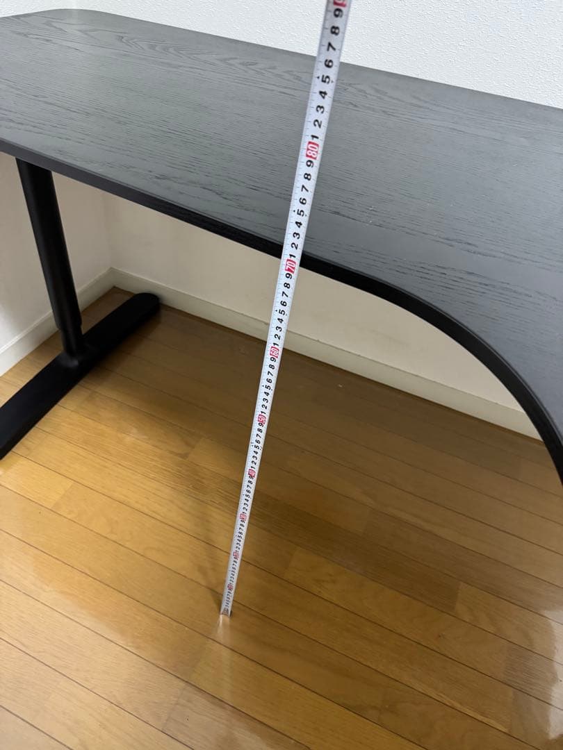 Bekant Ikea L字型 ブラック 木製デスク