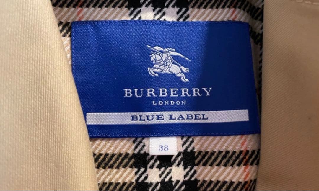 BURBERRY BLUE LABEL バーバリー　トレンチ　ライナー付　38