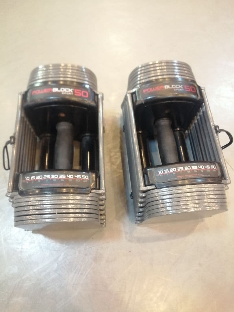 正規品 箱あり パワーブロック ダンベルセット (片方約23kg) ③分の①