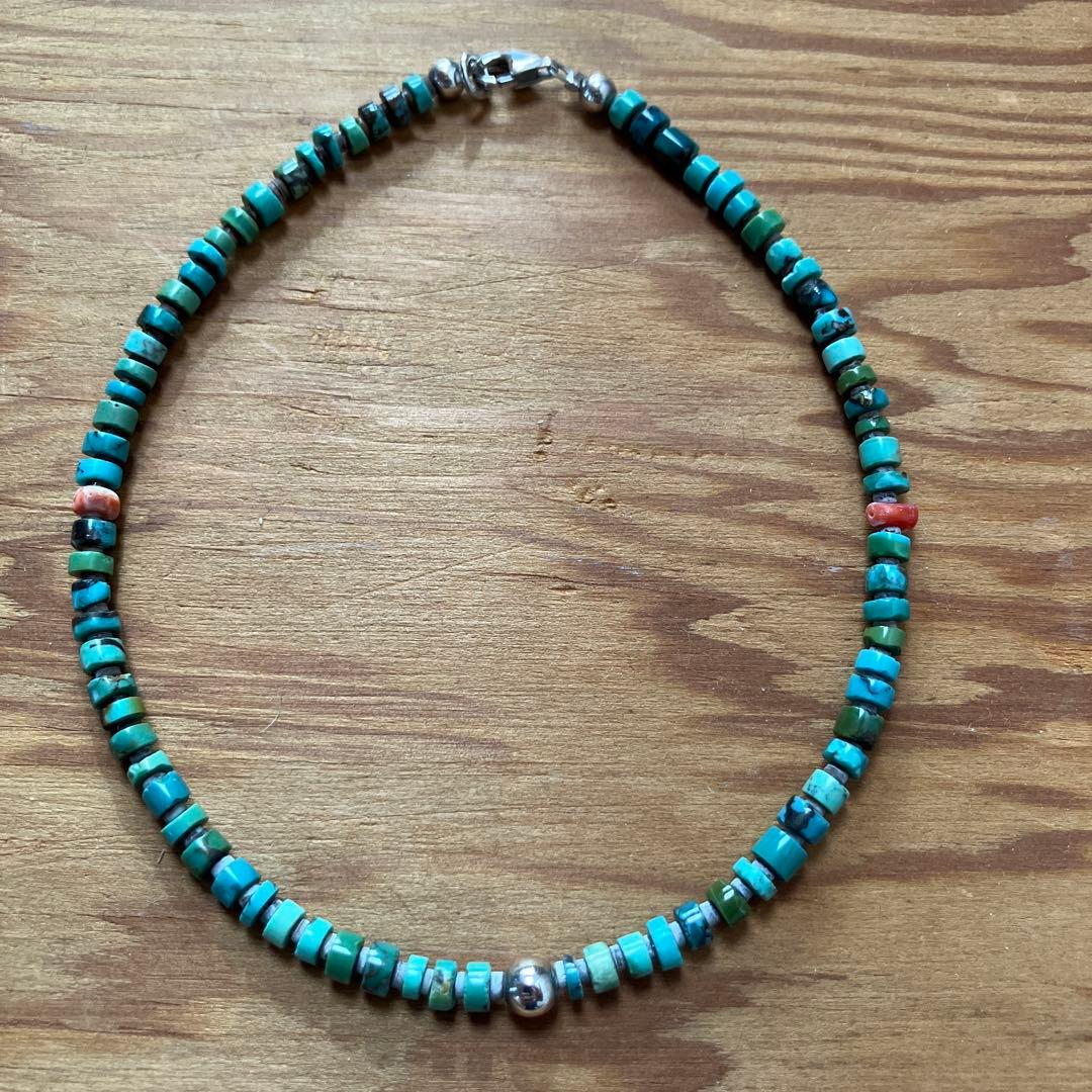 Colina Yazzie コリーナヤジー ターコイズBeads Anklets