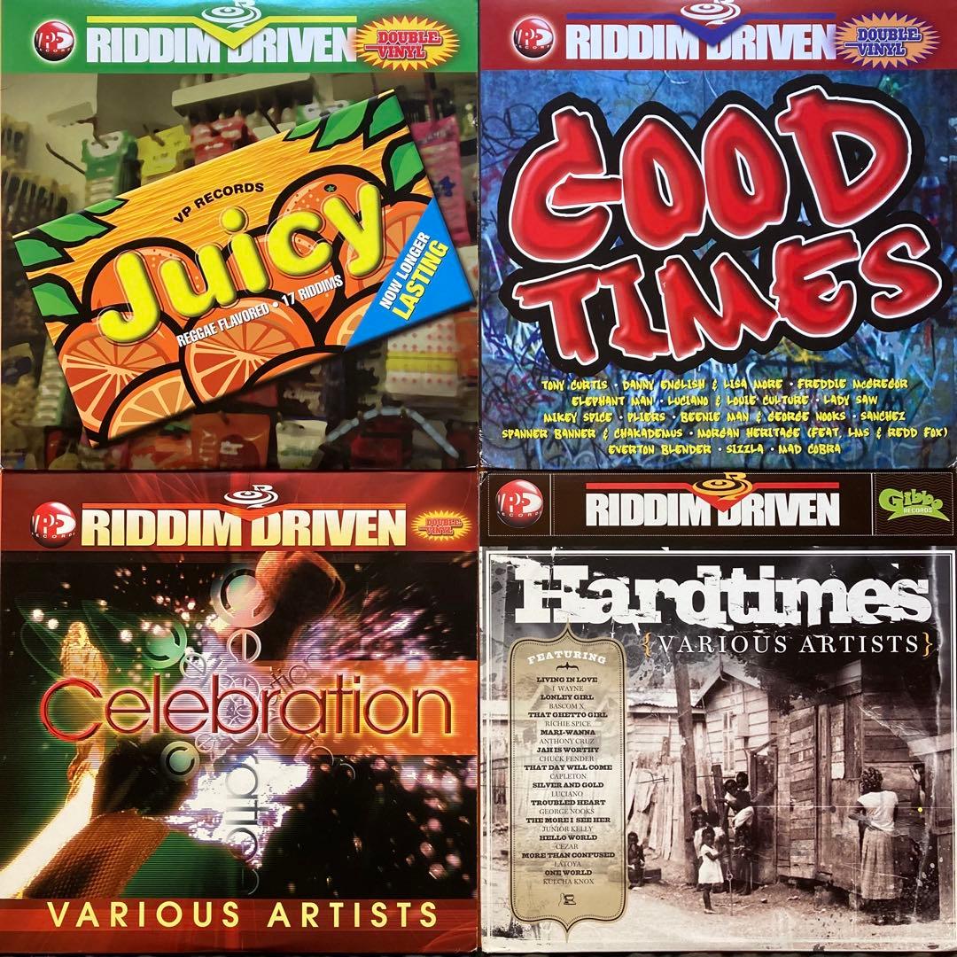 LP盤 レゲエ ワンウェイアルバム　4枚　RIDDIM DRIVEN