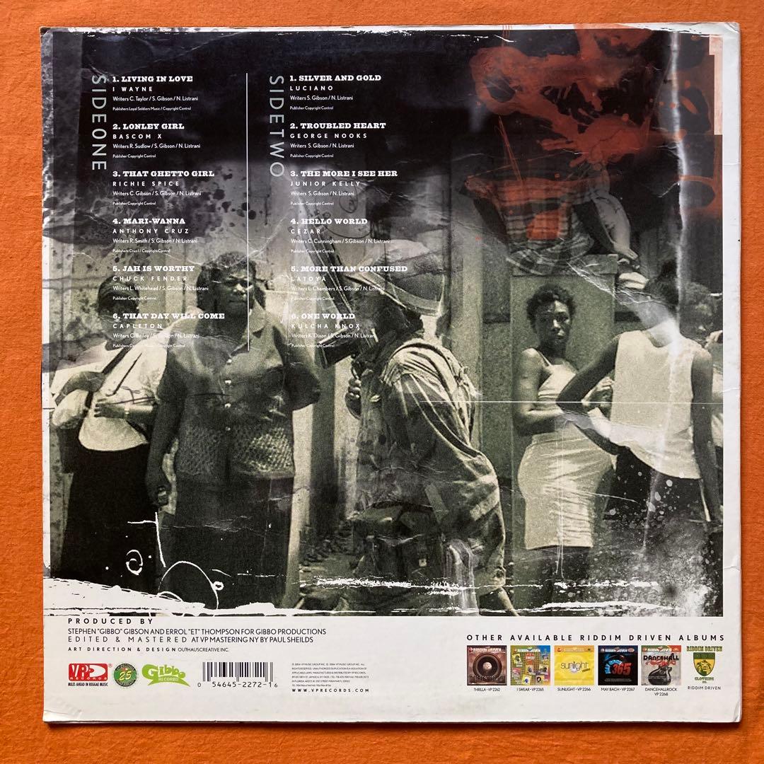 LP盤 レゲエ ワンウェイアルバム　4枚　RIDDIM DRIVEN