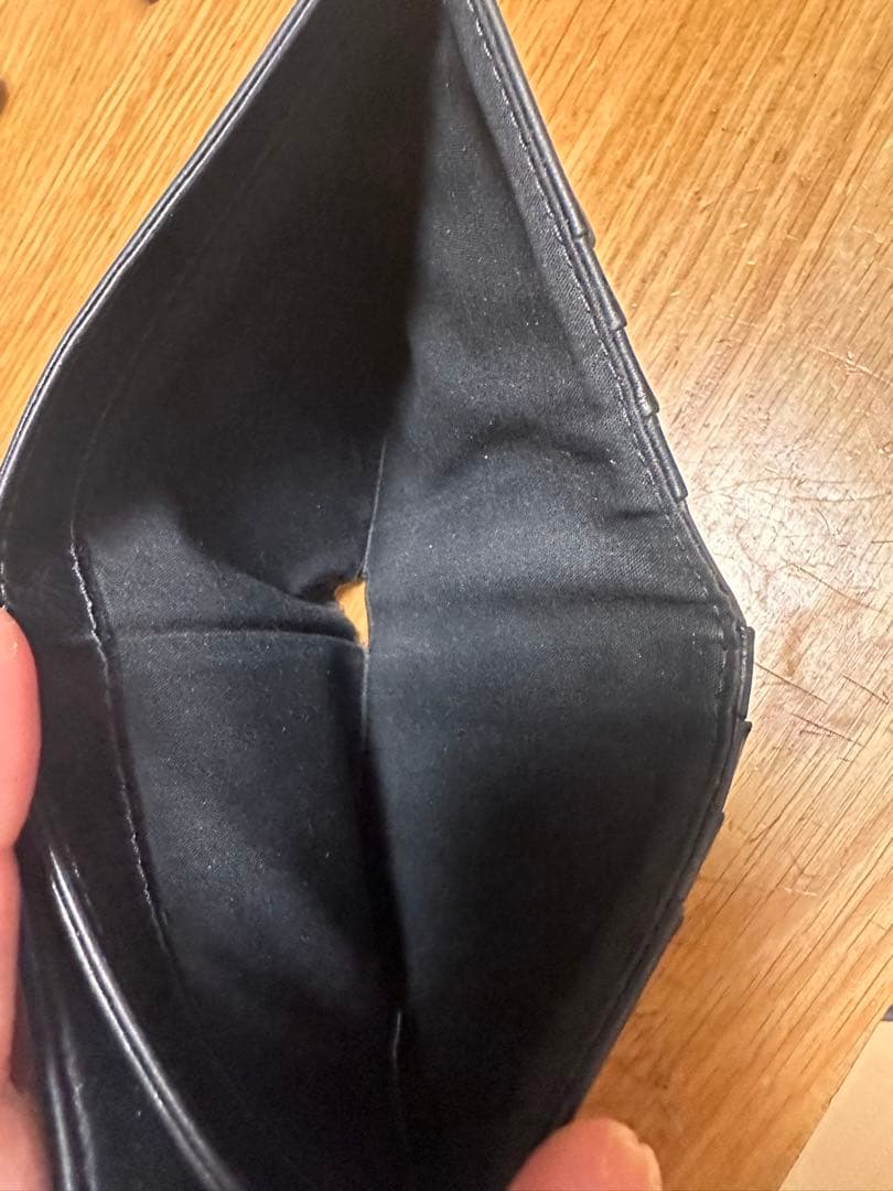 Maison Margiela フォールデッドレザーウォレット　財布　黒