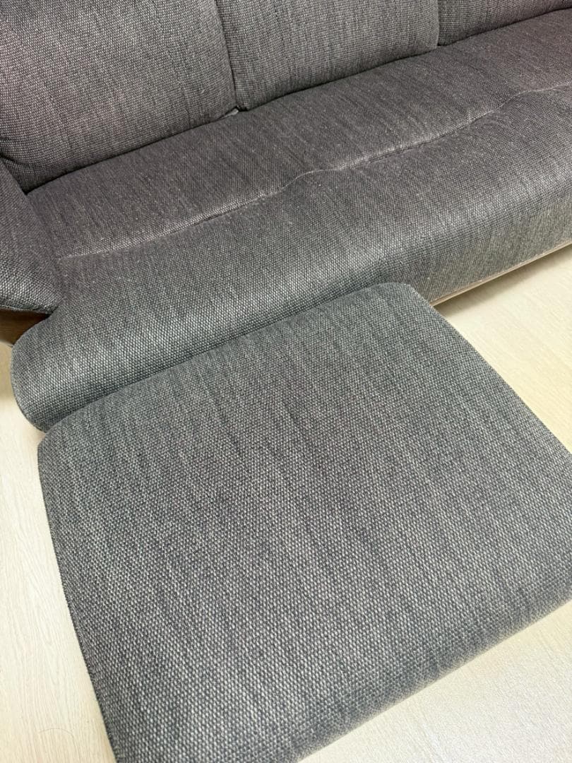 ※リリー※ニトリ 3人掛けソファ オットマン 付き ファブリック
