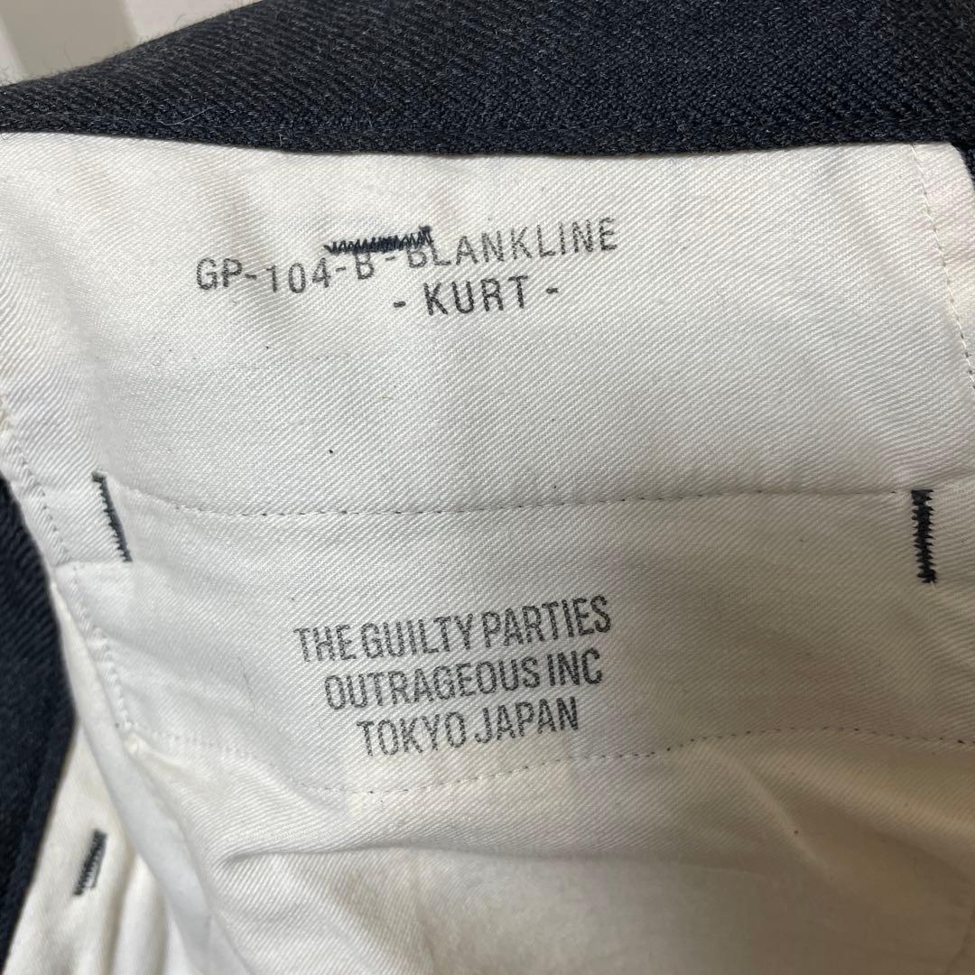 ワコマリア GUILTYPARTIES チャコール　グレー スラックス