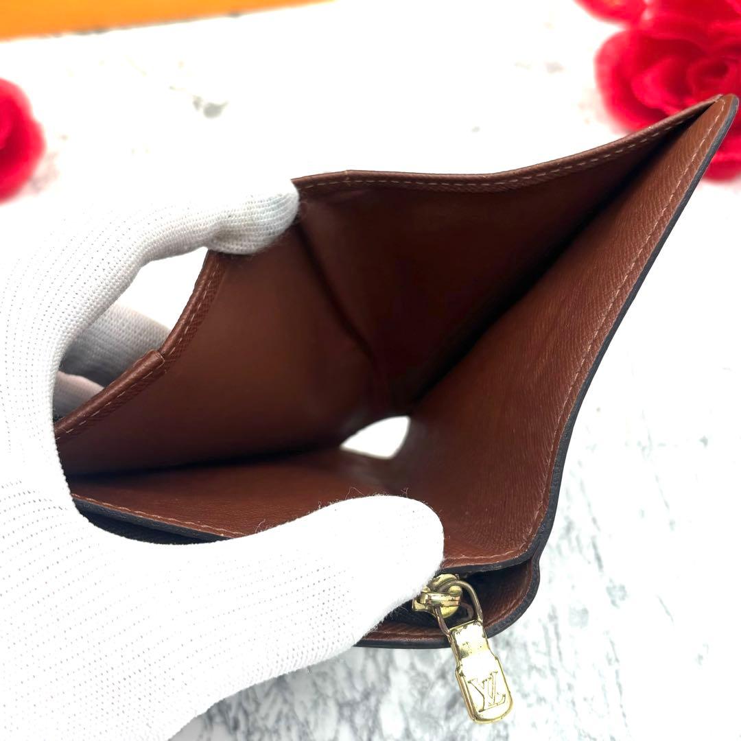 【新品同様】 ルイヴィトン モノグラム コンパクトジップ 折り財布