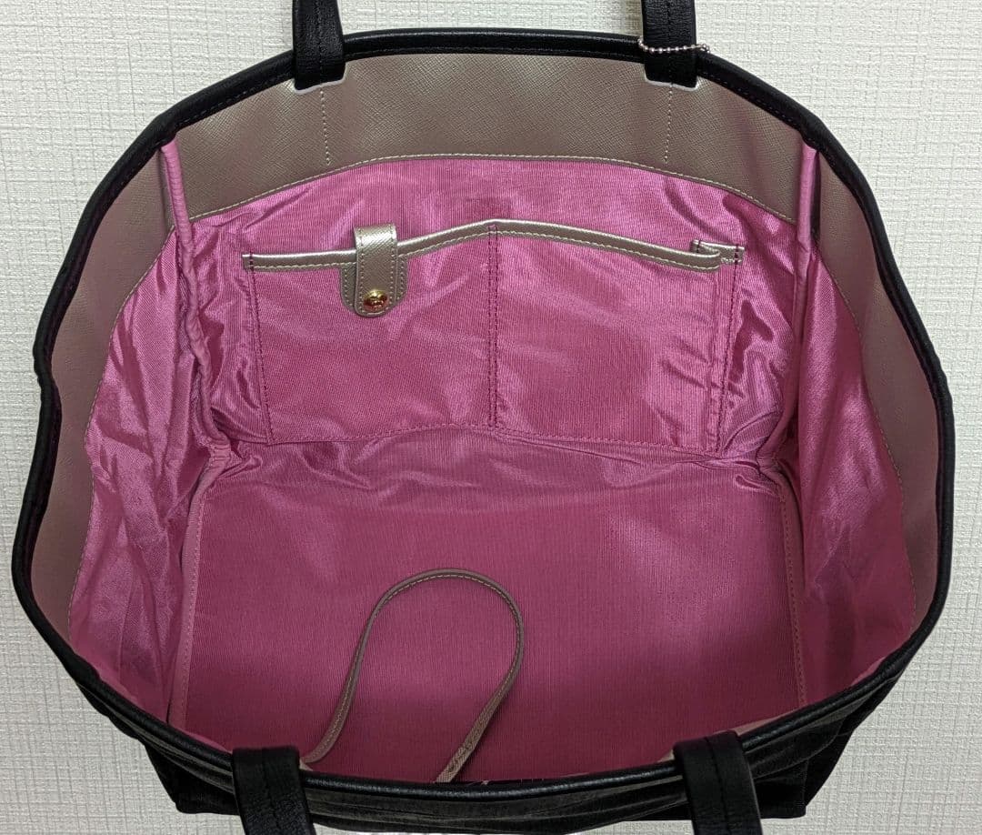 未使用 A.D.M.J. トートバッグ スワロフスキー ビジュー ブラック A4