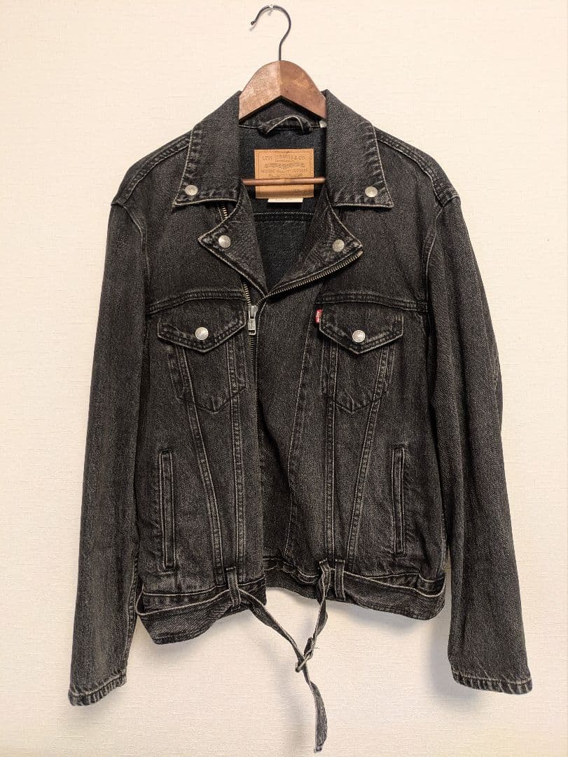 リーバイスプレミアム　ブラックデニムライダージャケット M