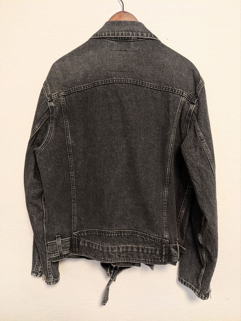 リーバイスプレミアム　ブラックデニムライダージャケット M