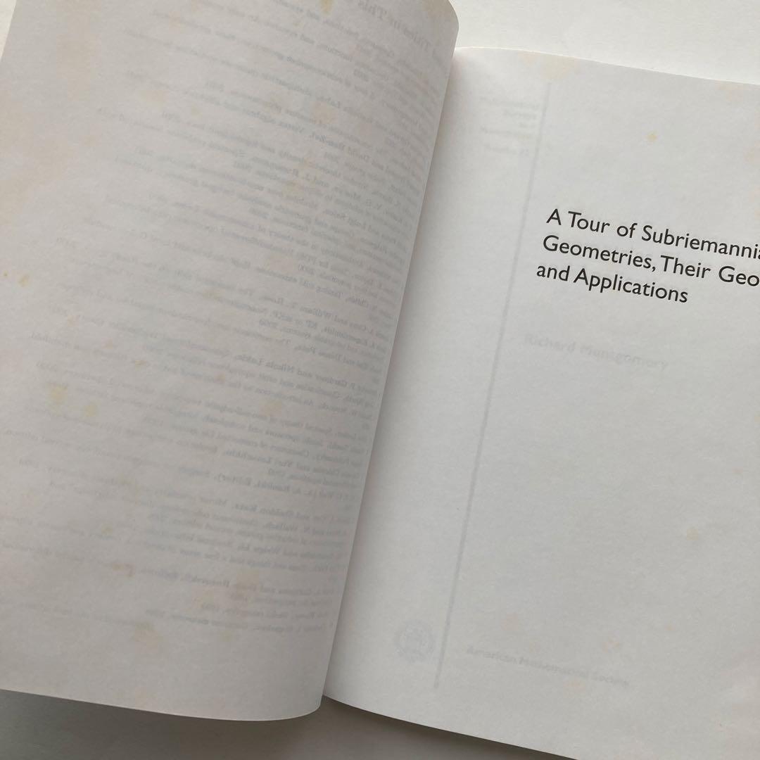 語学・辞書・学習参考書 A Tour of Subriemannian Geometries