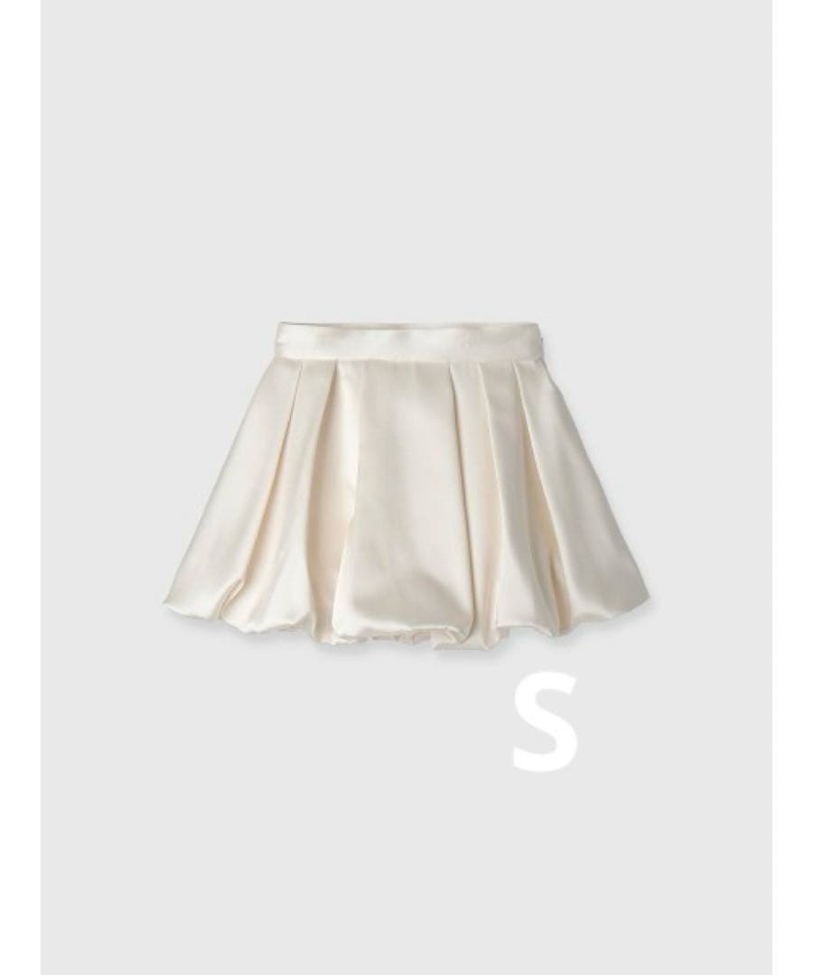 eimy istoire サテンバルーンスカート　the toe バルーン