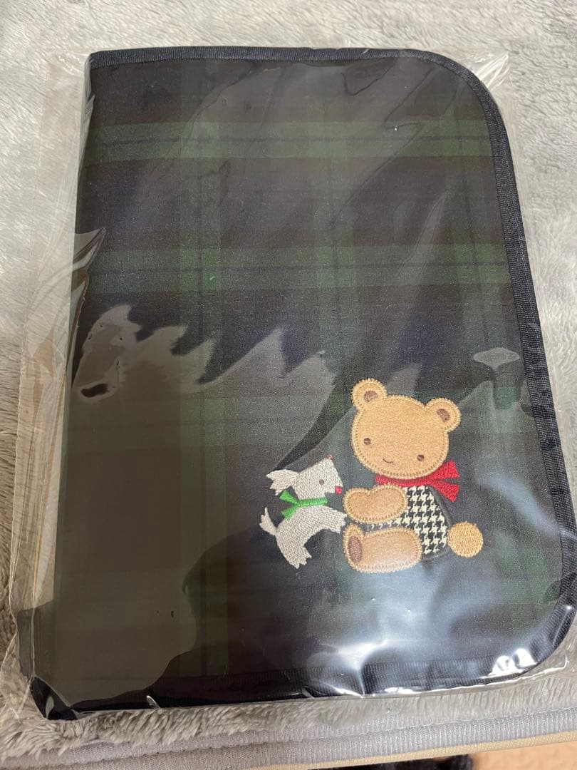 ファミリア　母子手帳ケース　ブラックウォッチ