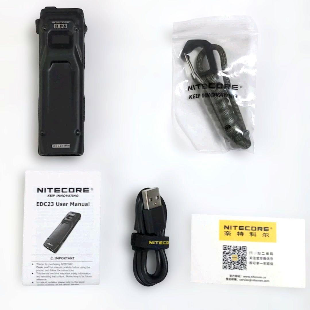 ナイトコア Nitecore EDC23 ウルトラスリムフラッシュライト♡H4