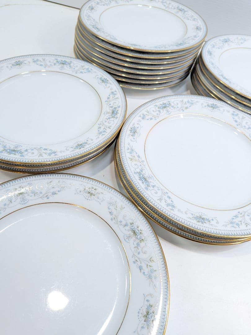 P977 希少 ノリタケ NOBLE 2600 プレート 21枚 金彩 花柄