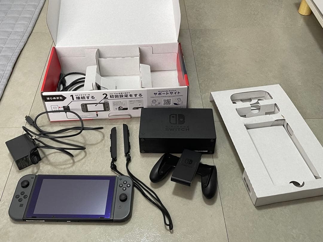 Nintendo Switch 本体 グレー 初期化済