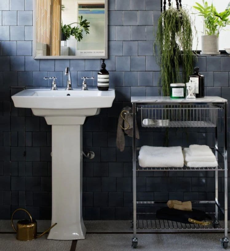 マーブルトップトローリーL 天然大理石 キッチンワゴン