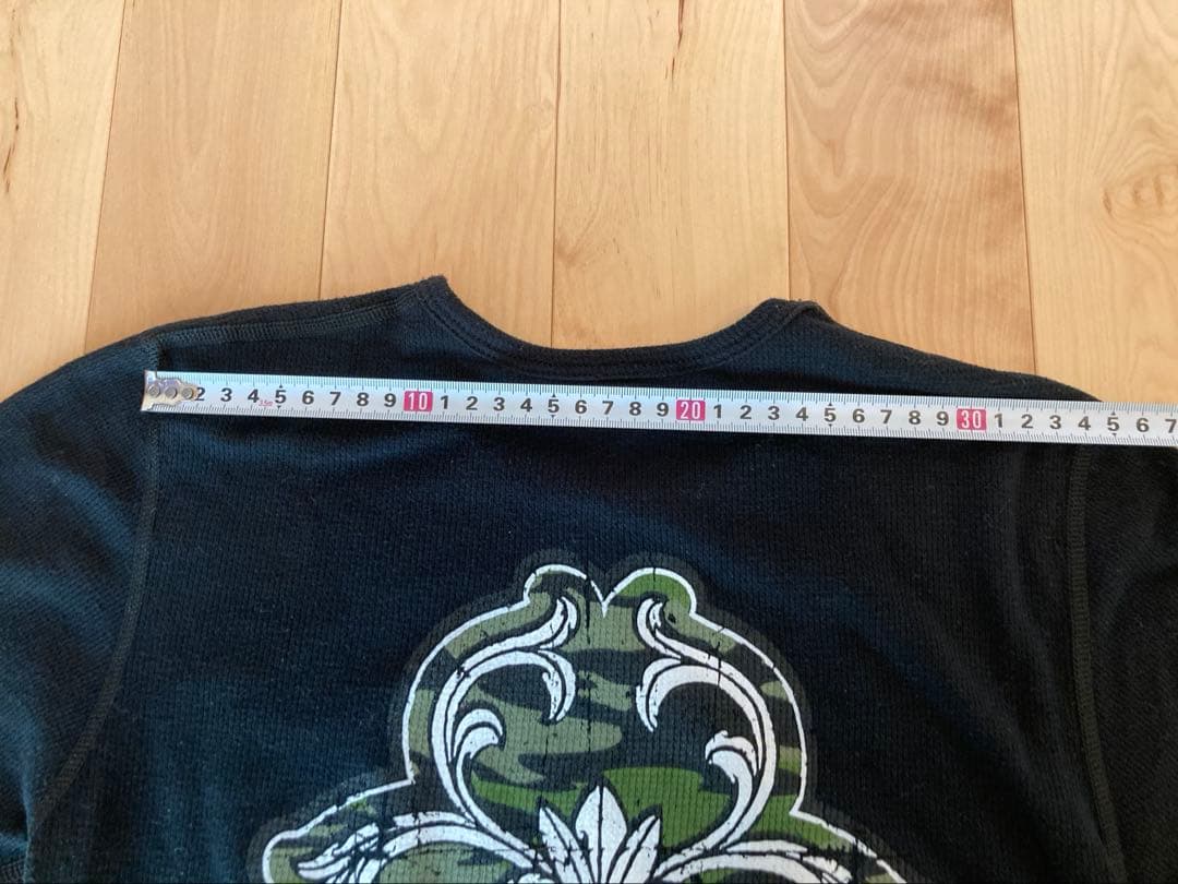 クロムハーツ　バックヴァインダガープリント　サーマルロングスリーブ　Sサイズ